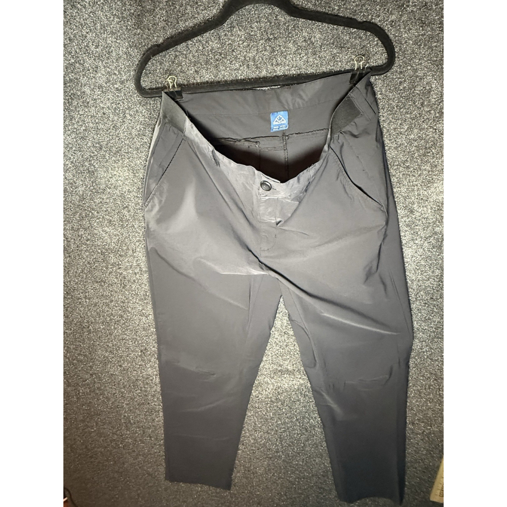 Outdoor Sports Men's Black Stretch Outdoor Elastic Waistband Pants US(36) JP 3XL